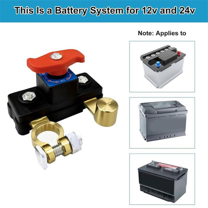 2pcs Car Battery Cut-Off Switch – Power Disconnect & Circuit Breaker