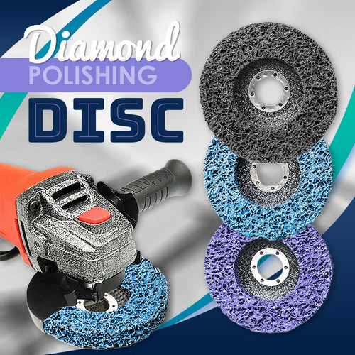 ⚙️ Diamond Polishing Disc – 2PCS Angle Grinder Rust & Paint Removal Wheel