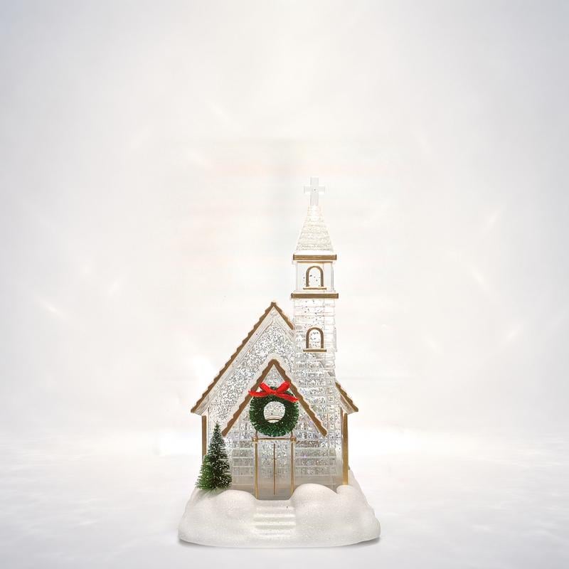 ❄️ Illuminated Musical Christmas Snow Globe Lantern – Swirling Snow, Warm Lights & Festive Music