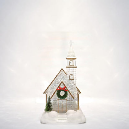 ❄️ Illuminated Musical Christmas Snow Globe Lantern – Swirling Snow, Warm Lights & Festive Music
