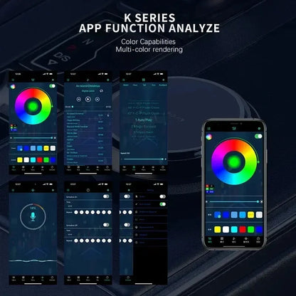 🚘 RGB Car Interior Ambient Light Strip – App, Remote & Music Sync Neon Kit ✨