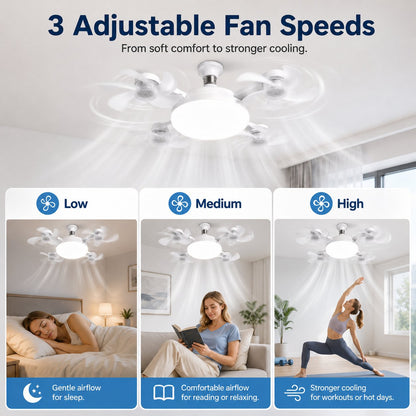 2026 💡 New E27 Socket Ceiling Fan Light