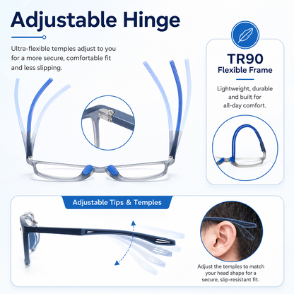 🔥 VisionSync AutoFocus+ Multifocal Glasses | Near-to-Far Vision for Adults 35+