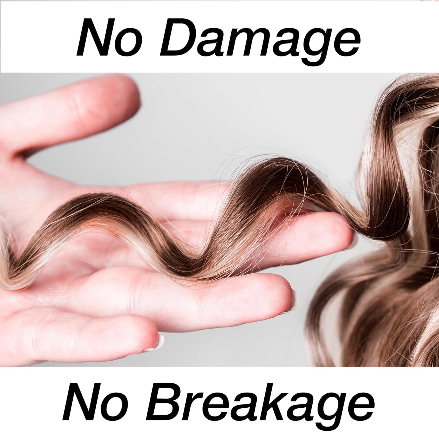A heatless curling wand in various sizes for creating spiral curls and waves