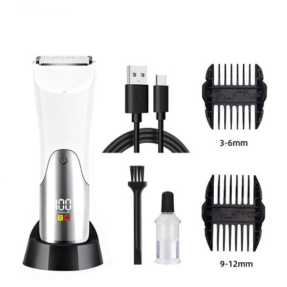 Waterproof Body Hair Trimmer for Men 🚿 Smooth Full-Body Grooming ✨