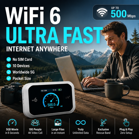 2026 HOT SALE50K+ SOLD! 50% OFF! Mobile Hotspot – Portable WiFi, full coverage anywhere. No contract, no setup. Stay connected on the go!