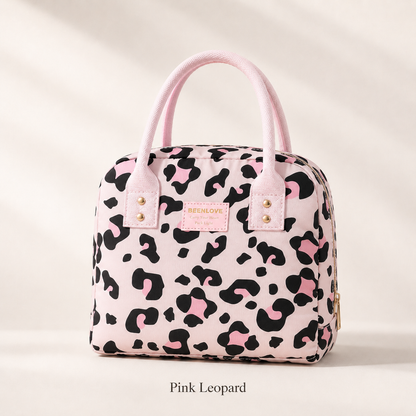 ✨ Leopard Insulated Lunch Tote Bag – Stylish, Spacious & Keeps Food Fresh On the Go