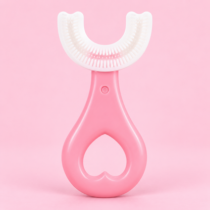 🦷 Kids 360° U-Shaped Oral Care Toothbrush – Gentle Silicone Training Brush ✨