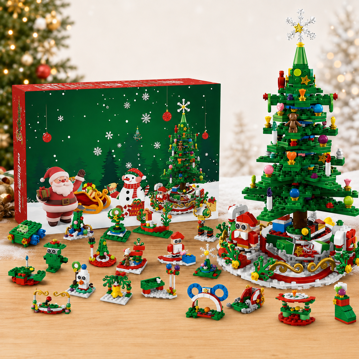 🎄 24-Day Christmas Building Blocks Advent Calendar Gift Set 🎅