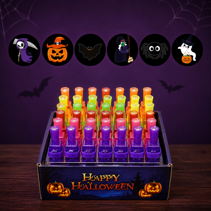 🎃 36-Piece Halloween LED Finger Projection Lights Set for Party Favors 👻