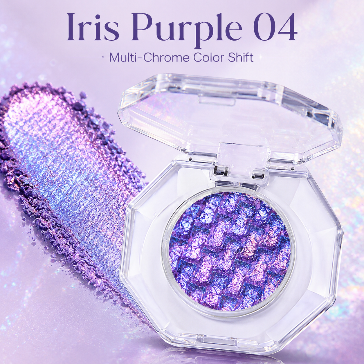 🔥 55% OFF Last Day ✨ Multi-Chrome Color-Shifting Eyeshadow 🌈 12H Iridescent Sparkle