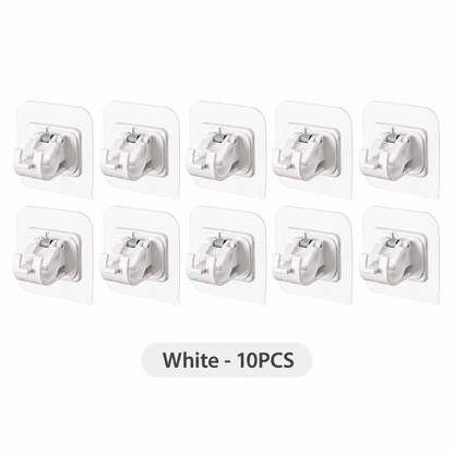✨ Clear Adjustable Curtain Rod Brackets – Invisible Wall Holders for Curtains & Home Storage