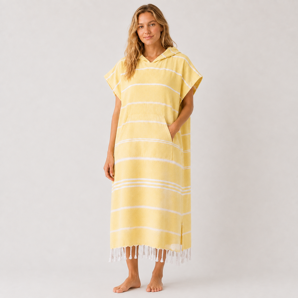 🏄 Hooded 100% Turkish Organic Cotton Beach & Surf Towel Poncho 🌊