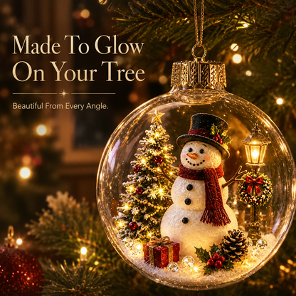 🔥 LIMITED-TIME 50% OFF 🔥 🎄 3D Miniature Christmas Globe Hanging Ornaments – 8 Collectible Scenes ✨