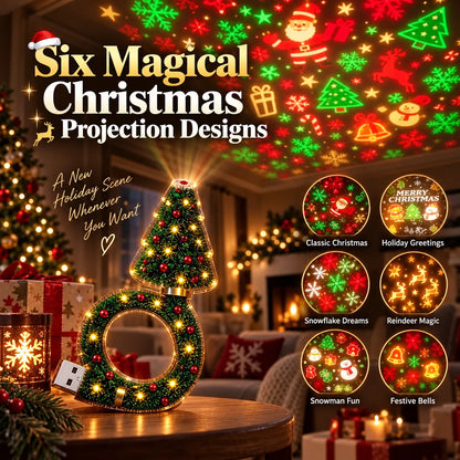 🎄 Christmas Projector Lamp – 6 Festive Wall & Ceiling Designs ✨
