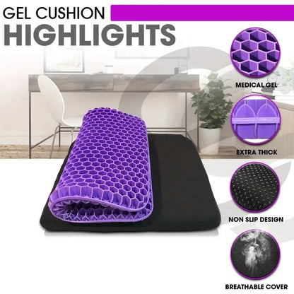 ✨ 🪑 Double-Layer Gel Seat Cushion | Cooling Pressure Relief