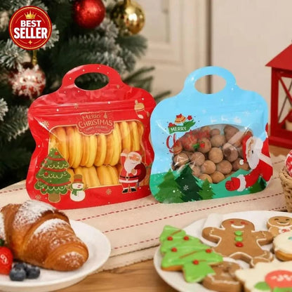 💖LAST DAY SALE 50% OFF!!🎁🎄 Christmas Self-Seal Treat Bags – Santa & Snowman Gift Bags 🎅
