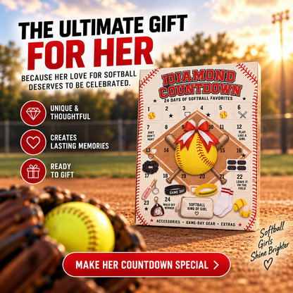 🥎 Softball GirLs Advent Calendar – 24 Days of Christmas Surprises