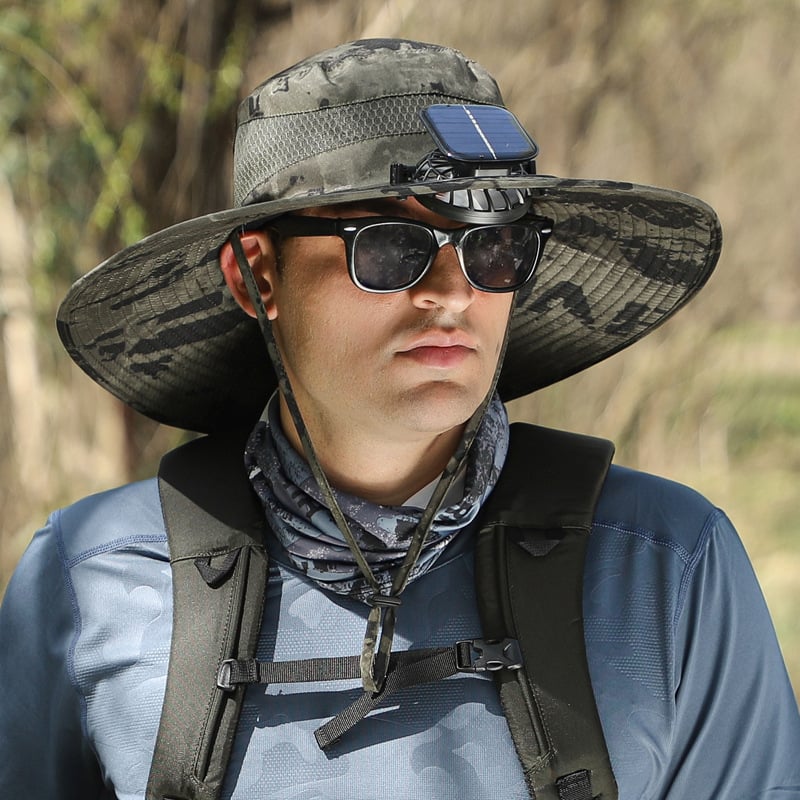 🔥Summer Hot Sale 49% OFF⚡2026 New Ultralight Solar Fan Sun Hat🎁Lighter Than a Baseball!⚾