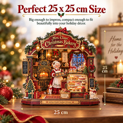 🎄 Mrs. Claus Christmas Bakery DIY Shadow Box Kit