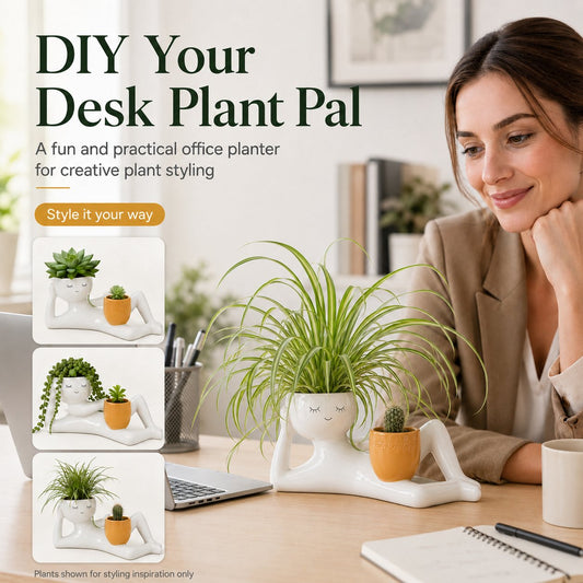 🌱Funny Desk Plant Planter – Fun Desk Decoration with Personality
