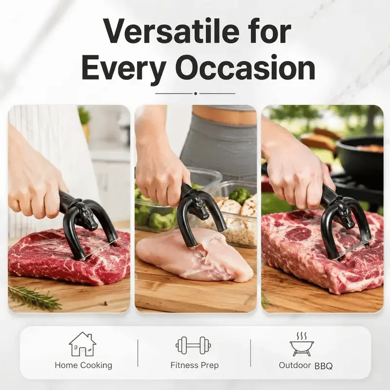 🥩 Precision Meat Fat Trimmer – Ergonomic Stainless Steel Meat Trimming Tool 🔪