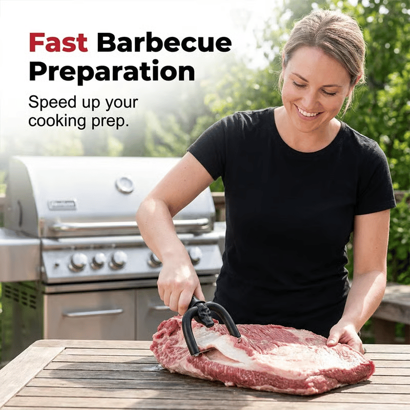 🥩 Precision Meat Fat Trimmer – Ergonomic Stainless Steel Meat Trimming Tool 🔪