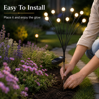 Solar Firefly Lights: Outdoor, Waterproof, for Gardens, Courtyards, and Balconies