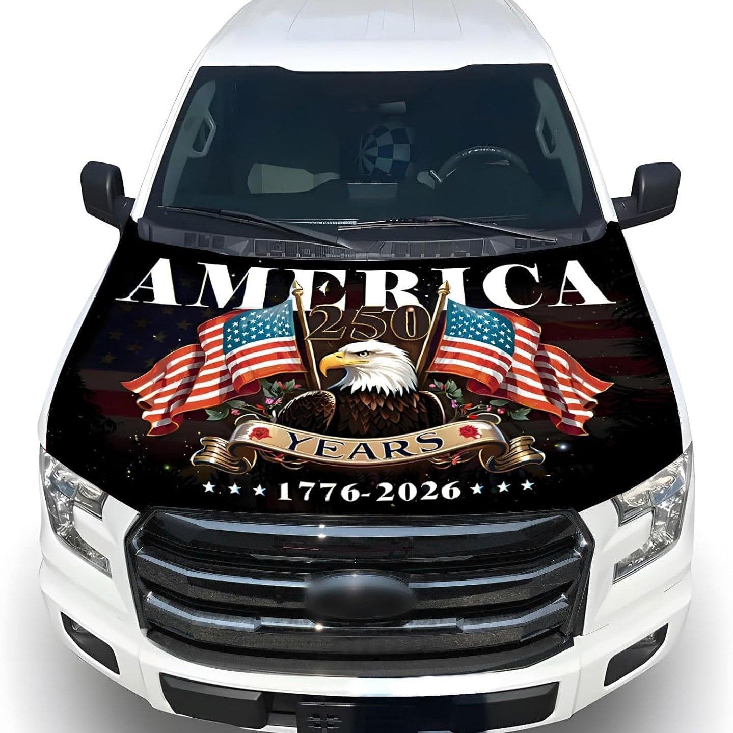 🎉4th Of July Flash Sale 65K+🔥American Car Hood Flag🦅No Glue No Tools🚗 Install in 1 Minute
