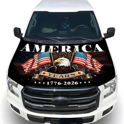 🎉4th Of July Flash Sale 65K+🔥American Car Hood Flag🦅No Glue No Tools🚗 Install in 1 Minute