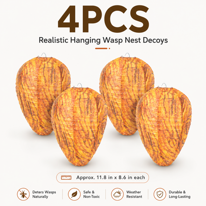 Wasp Nest Decoy 🐝 Natural Outdoor Repellent