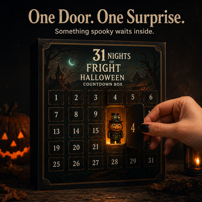 🎃 Halloween Advent Calendar Countdown Box with Collectible Figures 👻