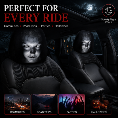 😈 2 Pcs Gothic Devil Eye Car Covers: Washable & Universal Fit 🚗