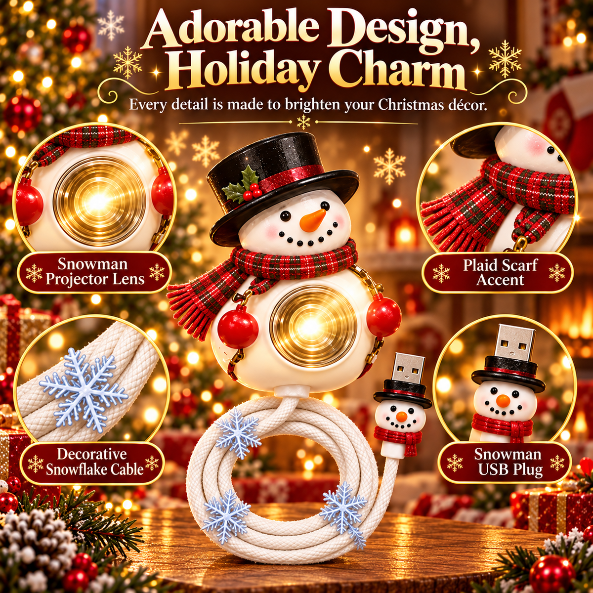 ⛄ Bring Home Holiday Magic — Snowman Christmas Projector Light With Festive Glow