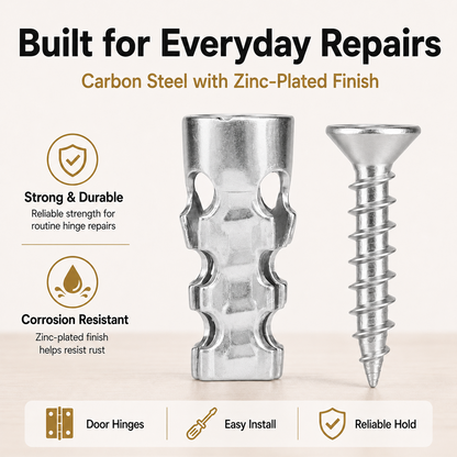 🔩 60Pcs Hinge Repair Kit with Wood Screws 🛠️