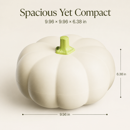 🎃 Pumpkin Shaped Two Tier Divided Snack Box Fruit Candy Storage Organizer 🍱