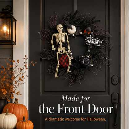 🎃 Spooky Halloween Front Door Wreath Collection for Holiday Decor 👻