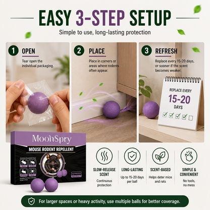 🚫🐭 Natural Rodent Repellent Balls | Keep Mice Away Before They Move In 🌿