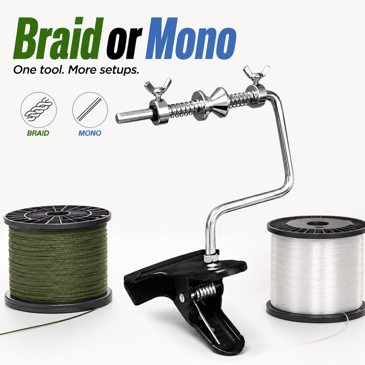 🎣 Universal Portable Fishing Line Spooler