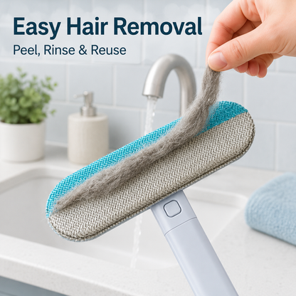 🐾 Extendable Pet Hair & Dust Brush – Reusable Sofa, Clothing & Window Tool ✨