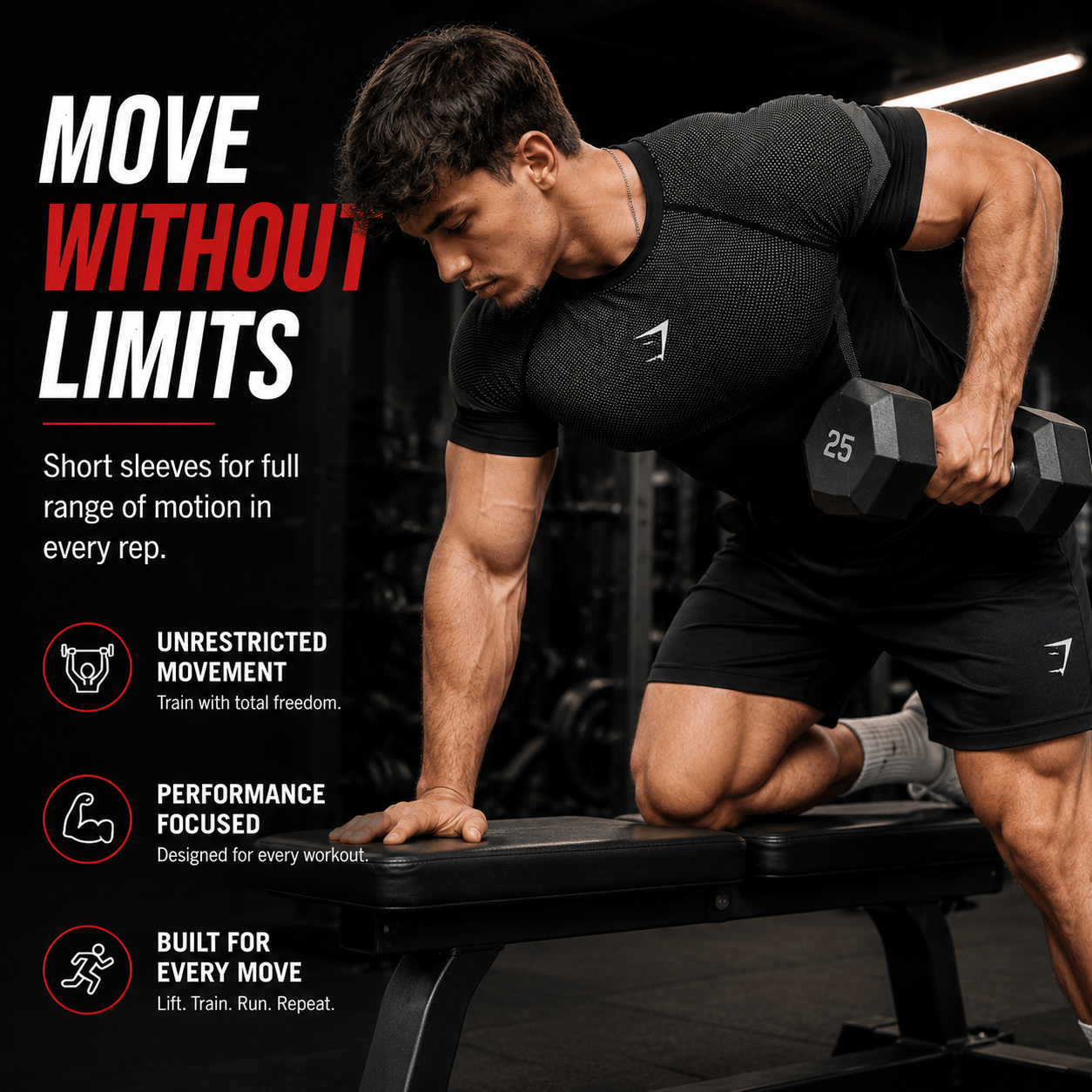💪 Men's Athletic Compression T-Shirt – Quick-Dry Breathable Gym Tee🏋️‍♂️
