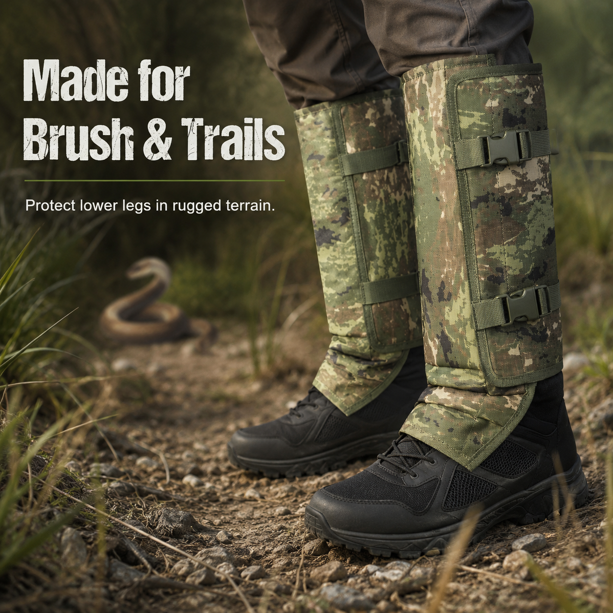 🐍 Snake Guard Leg Gaiters – Heavy-Duty Outdoor Protection