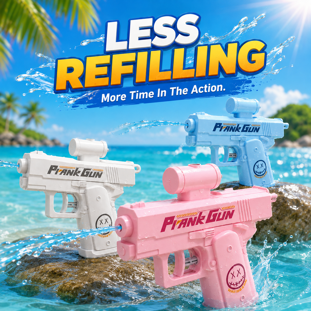 💦 Long-Range Trick Water Blaster – 8M Summer Spray Toy 🎯