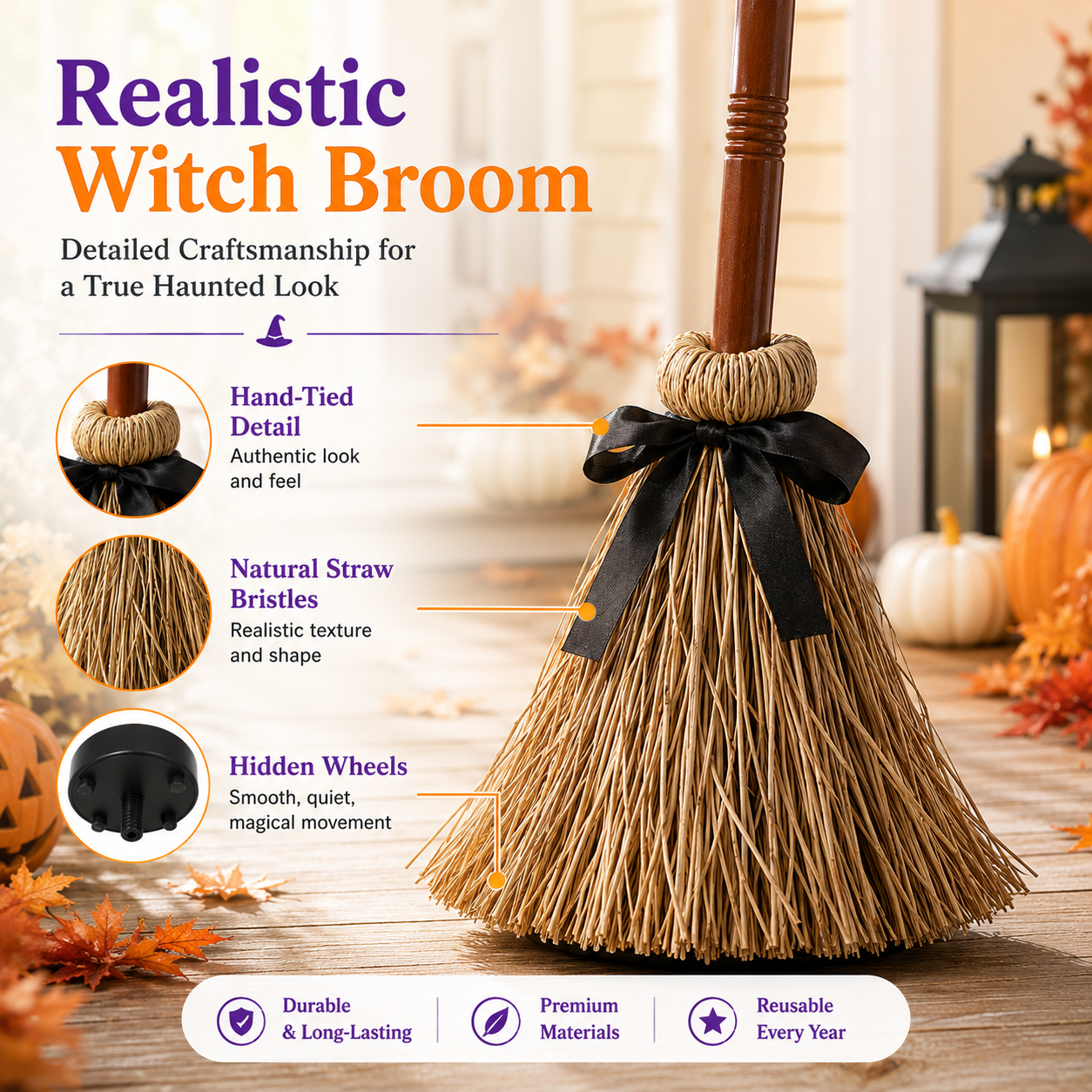 🎃 Halloween Sale 50% OFF |🧹 Magic Floating Witch Broom™ 🧙‍♀️ Animated Sound-Activated Decor