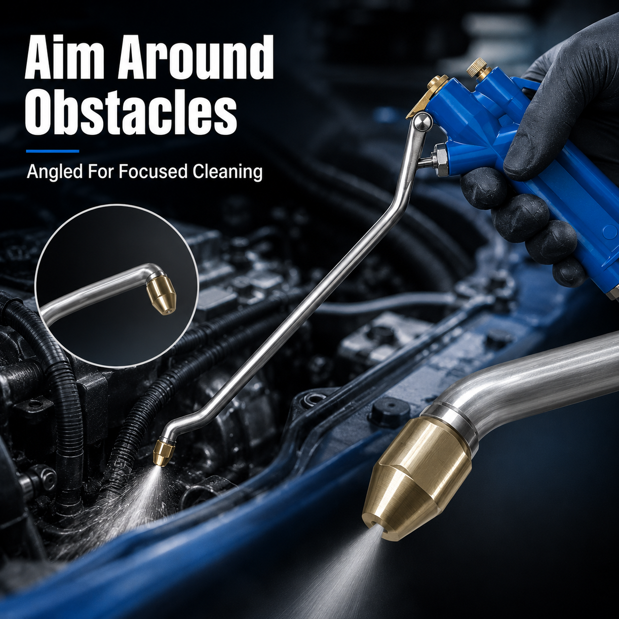 🛠️ Pneumatic Engine Cleaning Gun with Siphon Hose 🚗