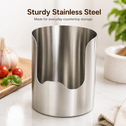 🍳 Stainless Steel Utensil Holder Caddy for Kitchen Countertop 🥢