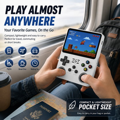 🌟 FIRST 100 ORDERS - 50% OFF |🎮 16,000+ Games Retro Handheld Console with 3.5” IPS Screen
