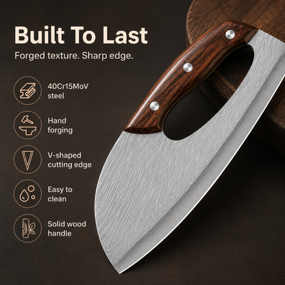 🔪 Heavy-Duty Cleaver Knife for Everyday Prep🔥