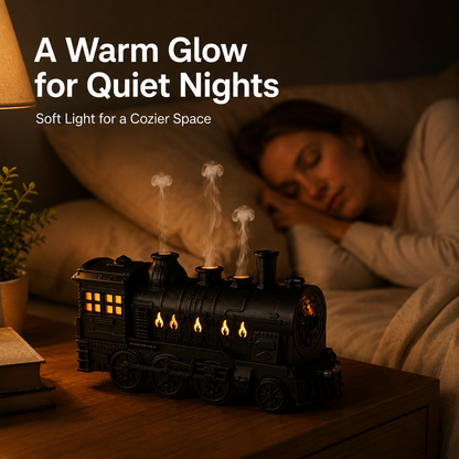 🚚 FREE SHIPPING | Vintage Steam Train Aroma Oil Diffuser & Humidifier 🚂♨️