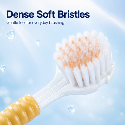 🪥 3-Sided Wrap-Around Manual Toothbrush with Tongue Scraper ✨